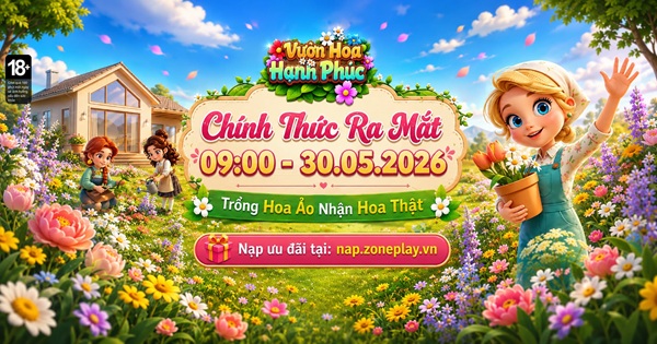 Vườn Hoa Hạnh Phúc Gzone – Trải nghiệm tựa game thư giãn đáng chơi nhất đầu tháng 6