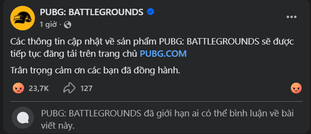 BTC chưa xin lỗi, cộng đồng game thủ Việt kêu gọi xoá game PubG